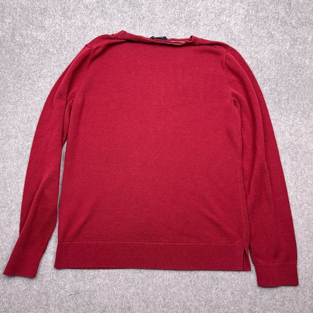 nautica lightweight sweater womens medium red mini logo - Picture 4 of 7